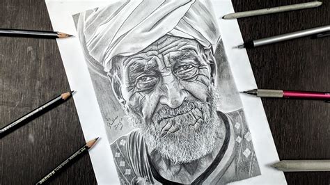 Hyper Realistic Pencil Drawing Realistic Old Man Face Drawing - jhayrshow