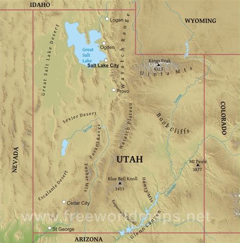 Wasatch Mountains, UT #Geography | Utah, Utah map, Utah vacation