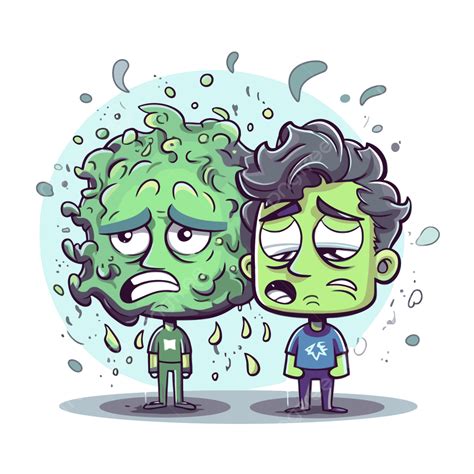 Bipolar Disorder Vector, Sticker Clipart An Angry Green Cartoon Of Someone And A Cartoon Person ...