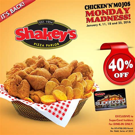 The Food Alphabet and More: Shakey’s Unveils New Supercard Perks - Get it today!!! - Last Day ...