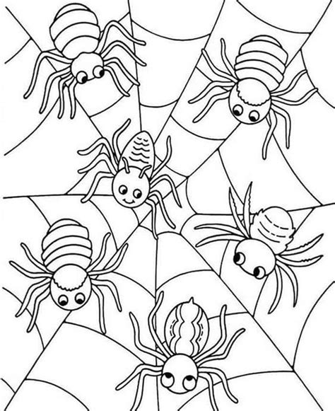 Cute Spider Coloring Pages