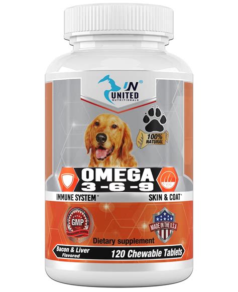 Omega 3 6 9 for Dogs,DHA EPA Fatty Acids, Brain Health, Shiny Coat, Itchy and Dry Skin Relief ...
