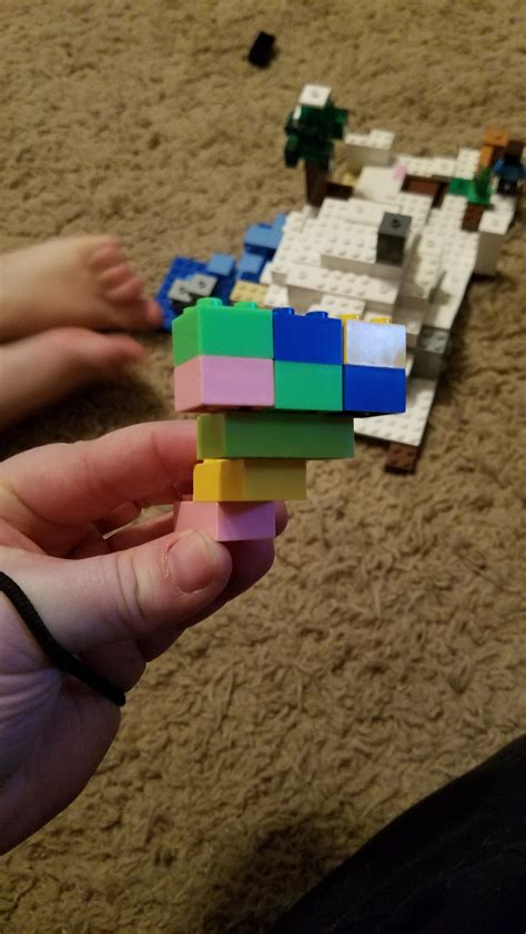 My 4 year old built a Wither Storm from Minecraft : r/lego