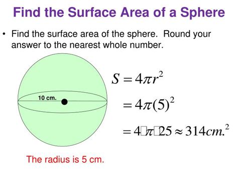 PPT - Surface Area and Volume of Spheres PowerPoint Presentation - ID:2574264