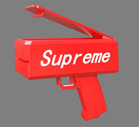 Supreme money gun 3D model | CGTrader