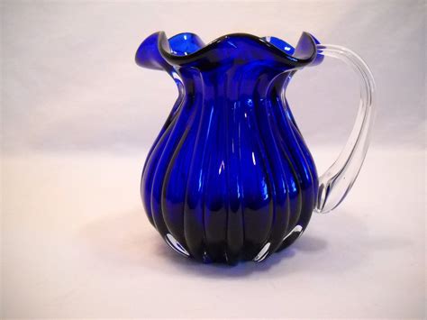 RESERVED FOR JJ Vintage Cobalt Blue Pitcher Or Vase | Etsy | Blue pitcher, Pitcher, Cobalt blue