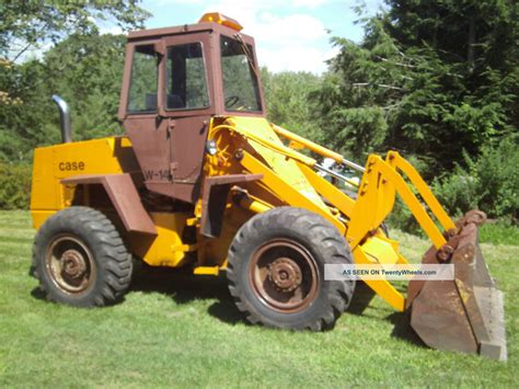 Case W14 Articulated Wheel Loader Enclosed Cab 2yd Gp Bucket Bolt On Edge