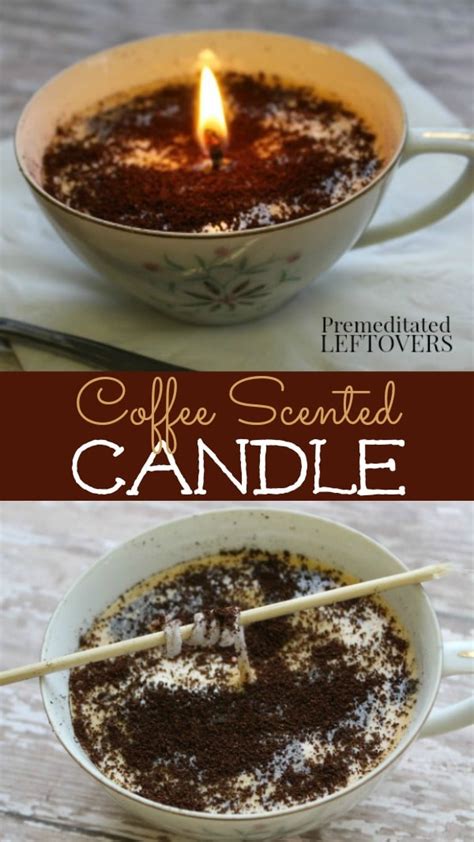 Coffee Scented Candles Tutorial Using Real Coffee Grounds