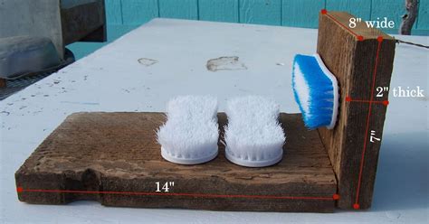 Nevadacrafter: DIY outside boot scraper and shoe brush