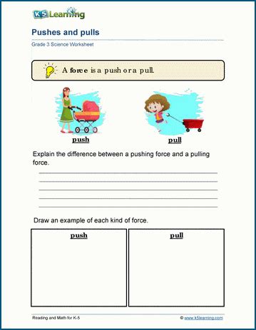 Force And Motion Worksheets With Answers