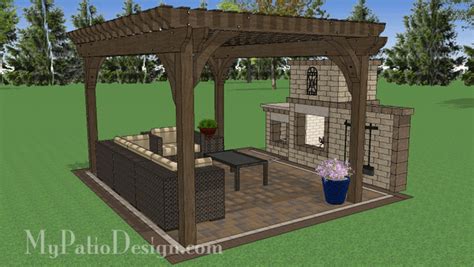 12x16 Cedar Pergola Design | How To's and Material List – MyPatioDesign.com