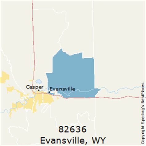 Evansville (zip 82636), WY