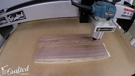 Making A Simple CNC Sign (CNC Project for Beginners) — Crafted Workshop