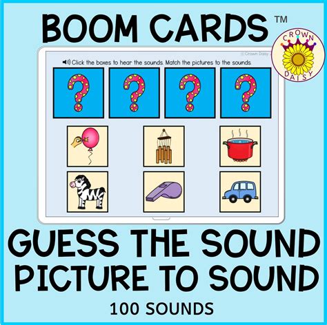 Phonological Awareness Guess the Sounds Boom Cards™ | Sound picture, Phonological awareness ...