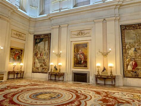 Decoration of Interior in Royal Palace in Madrid Editorial Stock Image ...