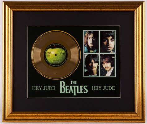 Beatles "Hey Jude" 17.75x20.75 Custom Framed Vinyl Album | Pristine Auction