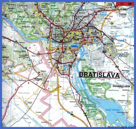 BRATISLAVA MAP - ToursMaps.com