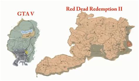 Gta 5 Map Compared To Red Dead Redemption