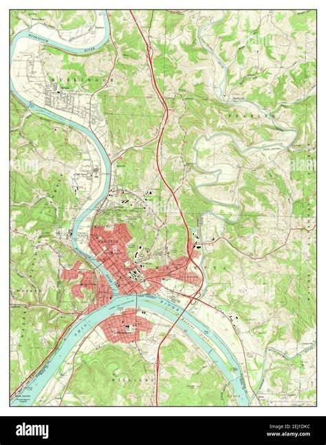 Map of marietta ohio Cut Out Stock Images & Pictures - Alamy