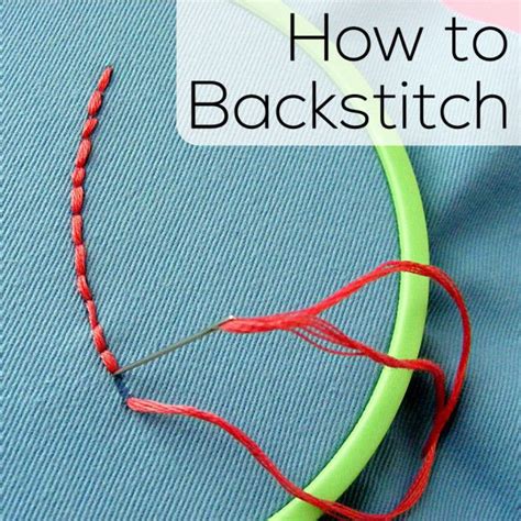 How to Backstitch – embroidery video - Shiny Happy World | Back stitch embroidery, Back stitch ...