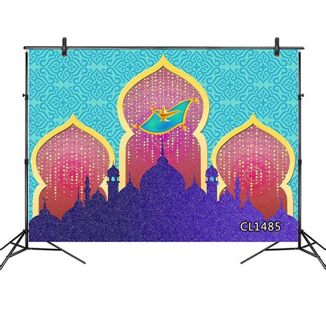 Buy LB Arabian Night Magic Genie Backdrop Aladdin's Lamp Moroccan Palace Photo Backdrop 7x5ft ...