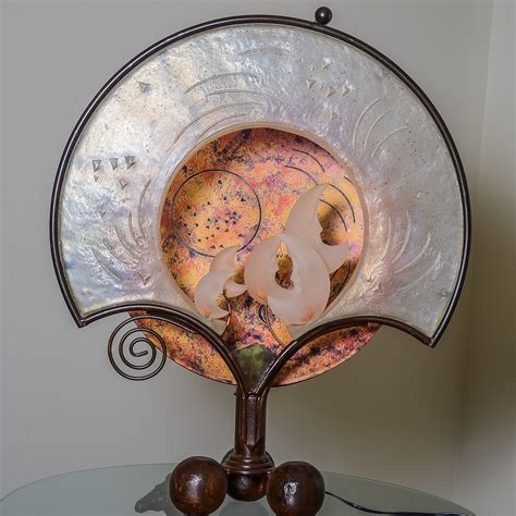 Contemporary Table Lamp with Sun and Moon Motif | EBTH