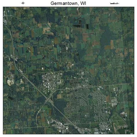 Aerial Photography Map of Germantown, WI Wisconsin