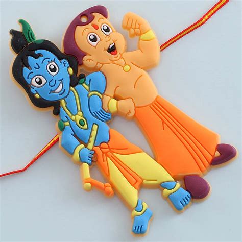 Send Chota Bheem Krishna Kids Rakhi For UK Online | Rakhibazaar.com