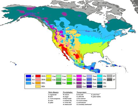 Climate Zones of North America | Climate and Soil Composition | The ...