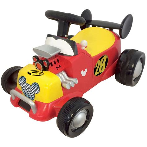 Kiddieland Disney Mickey Mouse Roadster Formula Racer Sound Activity ...