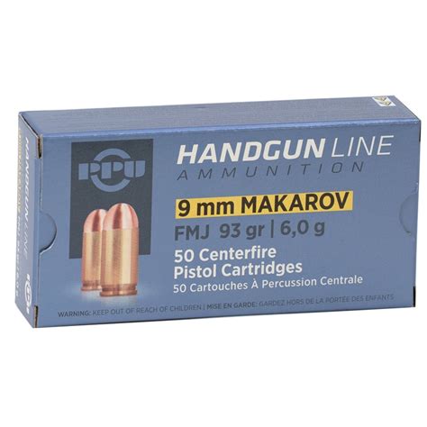 Prvi Partizan 9mm Makarov Ammo 93 Grain Full Metal Jacket - Ammo Deals