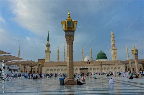 Daytime shots of Masjid al Nabawi Stock Photo | Adobe Stock