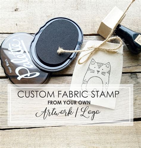 Custom Fabric Stamp of Your Logo or Image Clothing Stamp Kit - Etsy Canada