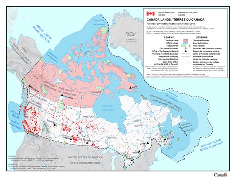 Geographical Map Of Canada