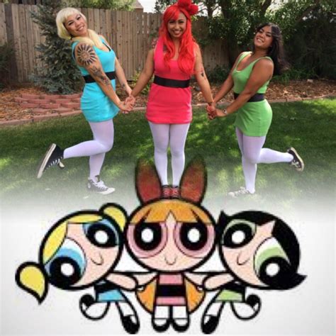 DIY Powerpuff Girls Costume. Trio Costume. Cosplay https://frankietotheskies.wordpress.com/diy ...