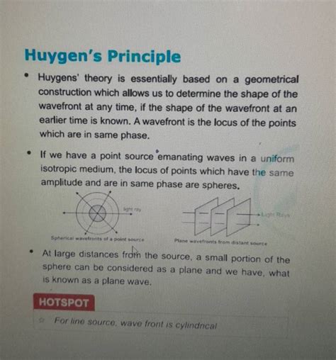 Huygen's Principle - Huygens' theory is essentially based on a geometrica..