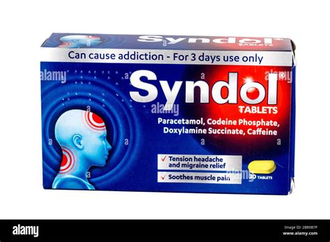 Syndol Paracetamol tablets, Syndol tablets, powerful paracetamol, codein phosphate, doxylamine ...