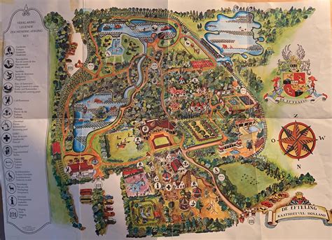 Plattegrond Van De Efteling 1986 2014 Vizualism Illustrated Map