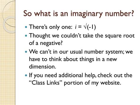 PPT - Imaginary numbers PowerPoint Presentation, free download - ID:2755779