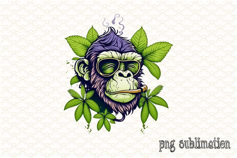 Weed Monkey Graphic by bakercar2691 · Creative Fabrica