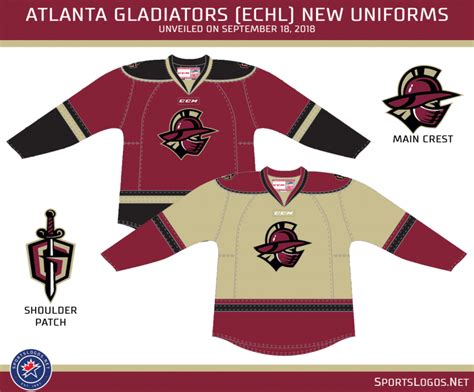 Bold in Gold: Atlanta Gladiators Unveil New Uniforms – SportsLogos.Net News