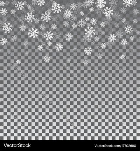 Snowflake transparent background Royalty Free Vector Image