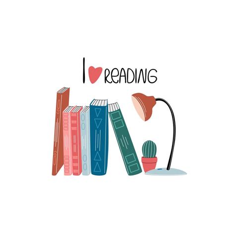 Reading lovers. Books stickers. Decorative vector design elements. The concept of Read books ...