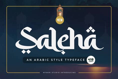 Saleha – Free Arabic Style Font - Free UI Resources