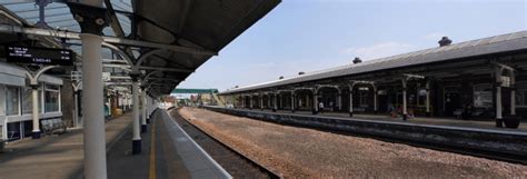 Selby Railway Station Building on Up Platform, Canopies on Both ...