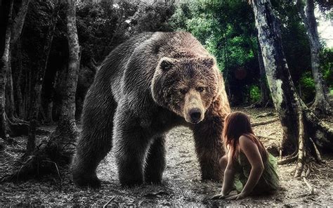 Scary bear | Digital artwork, Brown bear, Bear