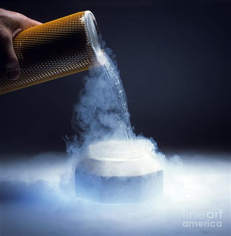 Liquid Nitrogen being poured Photograph by Charles D Winters - Pixels