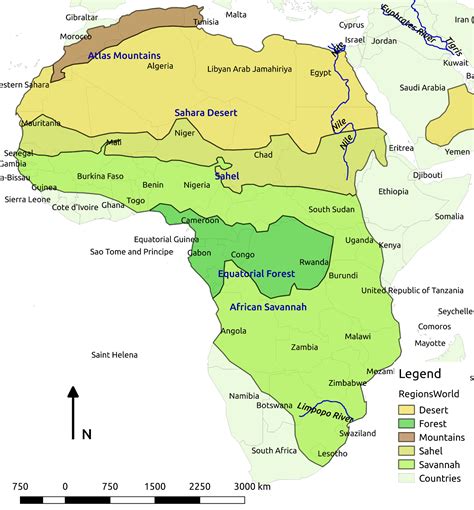 Resource: Regions of Africa | OpenSTEM Pty Ltd