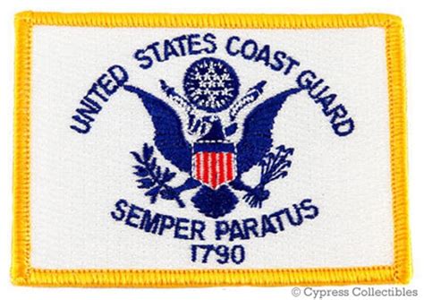 US COAST GUARD Flag Patch iron-on embroidered by SouvenirPatch