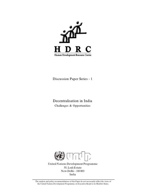 Decentralisation India Challenges Opportunities | PDF | Decentralization | Poverty